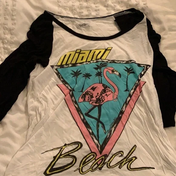 Lauren Moshi baseball Miami shirt - Picture 1 of 2